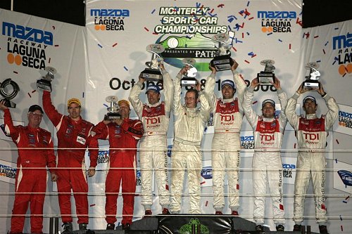 Podium ALMS, Albers tweede van rechts